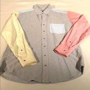 Multi Pastel button down oxford dress shirt